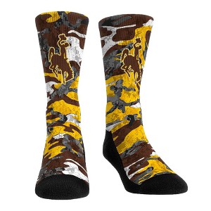 NCAA Wyoming Cowboys - What The Camo Rock 'Em Socks - 1 of 1