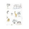 Hudson Baby Infant Boy Cotton Flannel Burp Cloths Bundle, Boy Safari World, One Size - 3 of 4