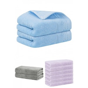 REGALWOVEN Striped Soft Absorbent Bathroom Cotton Towel Set 3 Pcs - 1 of 4