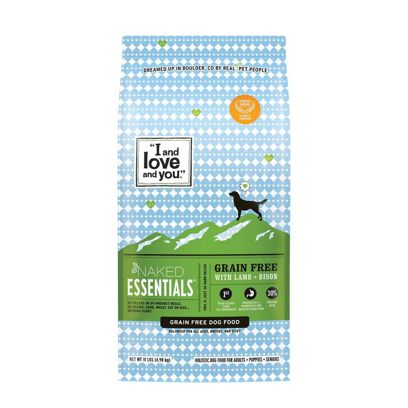 I and Love and You Naked Essentials Grain Free with Lamb & Bison Holistic Dry Dog Food, 1 of 12
