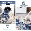 Washable Modern Abstract Area Rug, Soft Marble Pattern Non-Slip Carpet for Living Room, Kitchen, Playroom - 2 of 4