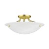 Livex Lighting Oasis 3 - Light Flush Mount in  Polished Brass - 2 of 4
