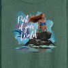 Women's - Disney - Part Of Your World Lightweight French Terry Wide Neck Long Sleeve Graphic Shirt - 2 of 4