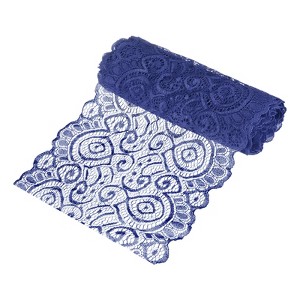 Unique Bargains Elastic Lace Fabric Ribbon Stretchy Trim Pattern for Bridal Wedding 1 Pc - 1 of 4