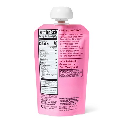 Strawberry Banana Pouch - 3.5 oz - Good & Gather™