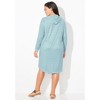 Swimsuits for All Women's Plus Size Pack N' Go Wrinkle-Resistant Cover Up Hoodie Dress - image 3 of 4