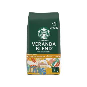 Starbucks Blonde Light Roast Ground Coffee — Veranda Blend — 100% Arabica — 1 bag (12 oz.)