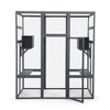 DOMETOUR Large Cat Enclosure with 5 Perches, 2 Condos and 1 Lockable Door - 2 of 4