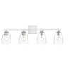 Elegant Lighting Harris 4 light Chrome and Clear Bath Sconce - 2 of 4
