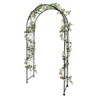 Metal Garden Arch, 88 in H Outdoor Lawn Arbor with Stakes, Garden Arch Arbor Trellis for Climbing Plants, Vines, Wedding Archway, Lawn, Patio, Party - 3 of 4