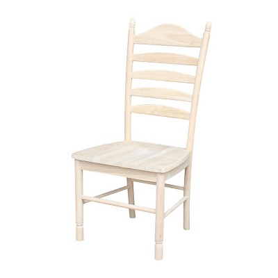 Set of 2 Bedford Ladderback Chair Unfinished - International Concepts