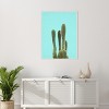 Amanti Art Turquoise Cactus by Lola Peacock Canvas Wall Art Print Framed - 3 of 4