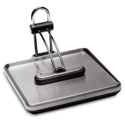 Stainless Steel Quick Grip Napkin Holder with Weighted Arm