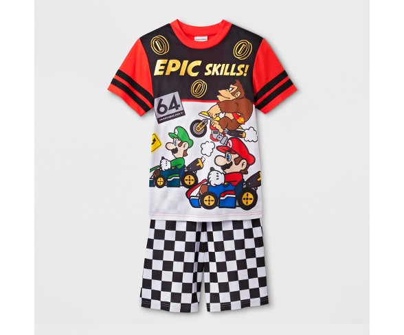 Boys' Nintendo 2pc Pajama Set - Red XS