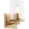 Quorum Lighting Bolton 1 - Light Vanity in  Aged Brass - 2 of 4