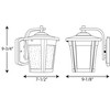Progress Lighting East Haven 1-Light LED Outdoor Wall Lantern, Antique Bronze, Seeded Glass Shade - 2 of 2