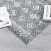 Boho Area Rugs Washable Rug Moroccan Lattice Rugs Living Room Rug Non-Slip Non-Shedding Carpet Soft Geometric Rugs - 4 of 4