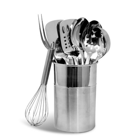 Набор кухонных приборов Chef Craft из нержавеющей стали 8 предметов с подставкой
