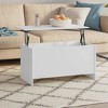 vidaXL Coffee Table White 40.2"x21.9"x20.7" Engineered Wood - 2 of 4