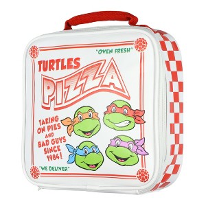 Intimo Teenage Mutant Ninja Turtles Oven Fresh Turtles Pizza Box Lunch Box Tote White - 1 of 4
