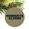 Monmouth University Official Hawks Alumn Wood Christmas Tree Holiday Ornament - 4 of 4