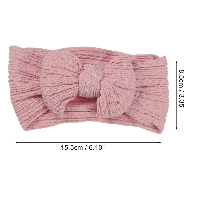 Unique Bargains Girl's Soft And Breathable Solid Bow Headbands 6.10"x3.35" 1 Pc, 4 of 7
