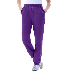 Woman Within Plus Size Tall Better Fleece Jogger Sweatpant - 1 of 4