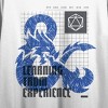 Dungeons & Dragons Learning From Experience Crew Neck Short Sleeve Women's White Crop Top - 2 of 4