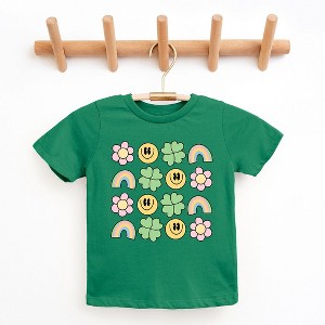 The Juniper Shop Smiley Clover Daisy Toddler Short Sleeve Tee - 1 of 3