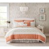 Racxily 9-Piece Cotton Comforter Set, Shabby Chic Design with Lace Taping - 3 of 4