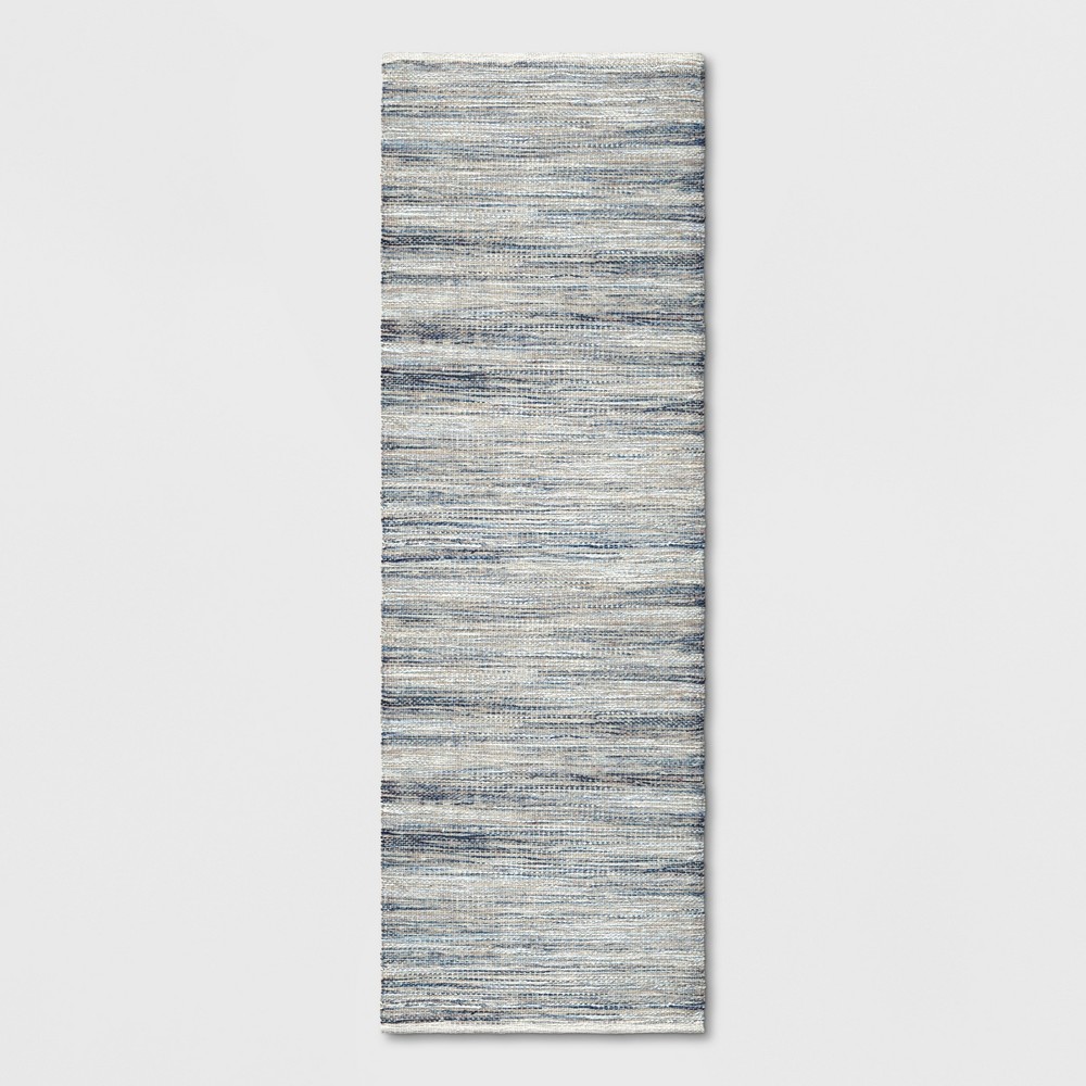 Photos - Area Rug 2'4"x7' Woven Runner Rug Indigo - Threshold™