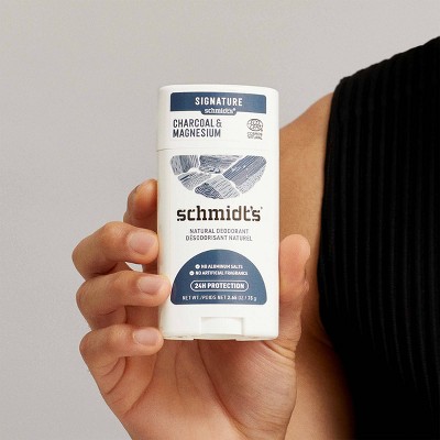 Schmidt&#39;s Charcoal + Magnesium Aluminum-Free Natural Deodorant Stick - 2.65oz_1