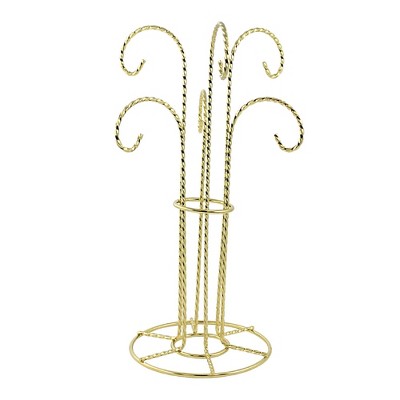 Christmas 12.0" Six Arm Ornament Stand Twisted Wire  -  Decorative Easels Or Stands