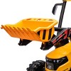 TopComfy Baby Walkers Kids Ride On Tractor Kids Toy Kids Fun Gift Working Loader Backhoe Digger Trailer Included for Kids, Yellow, 24.8"*16.93"*22.05" - 4 of 4