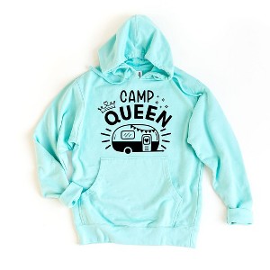 Simply Sage Market Women's Graphic Hoodie Camp Queen Trailer - 1 of 3
