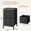 4-Drawer Mobile File Cabinet with Wheels - Versatile Rolling Storage Cabinet for Home Office, Fits A4/Letter Size Files & Printer Stand - 3 of 4