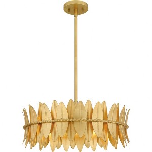 Quoizel Lighting Liza 4 - Light Pendant in  Gold Leaf - 1 of 1