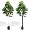 Dovelina Artificial Tree Indoor Tree Plants Faux Tree with for Home Decor - 2 of 4
