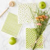 Design Imports  Swedish Dishcloth Set/3, Reusable & Absorbent, Avocado & White - 3 of 4
