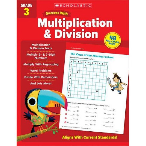 Scholastic Success with Multiplication & Division Grade 3 Workbook - by  Scholastic Teaching Resources (Paperback) - image 1 of 1