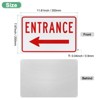 Unique Bargains Aluminum Reflective Rust Free Waterproof Left Arrow Entrance Sign 1 Pc - 2 of 4