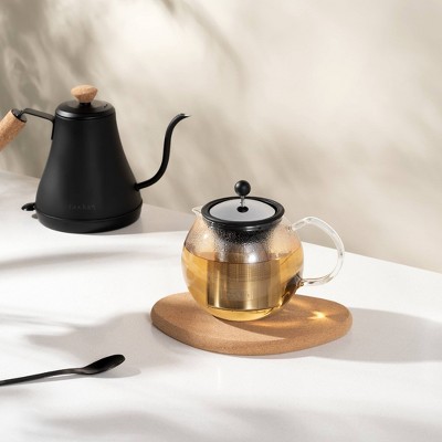 Bodum 27oz Matte Black Stainless Steel Gooseneck Electric Kettle