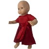 Doll Clothes Superstore Handmade Red Glitter Dress Fits 15-16 Inch Cabbage Patch Kid And Baby Dolls - 3 of 4