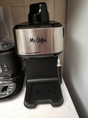 Mr. Coffee® 4-Shot Steam Espresso, Cappuccino, and Latte Maker with  Stainless Steel Frothing Pitcher
