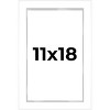 PosterPalooza | Modern Shadow Box 1" Depth White Picture Frame - UV Acrylic, Backing, Hanging Hardware - 2 of 4