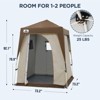 EAGLE PEAK 6x6 Pop Up Privacy Tent with Ground Mat, Photoshoots or Toilet Shelters - 3 of 4