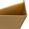 Kate and Laurel Tulla Diamond Metal Hanging Planter, 3 Piece, Gold - 3 of 4