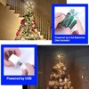Aoibox Christmas Tree Topper Star Rattan 10 Inch Rustic Farmhouse Decor 50 Warm White LED Lights Double Sided 1 Piece - 4 of 4