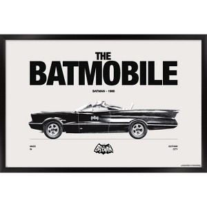 Trends International DC Comics Batman: 85th Anniversary - The Batmobile 1966 Framed Wall Poster Prints - 1 of 4
