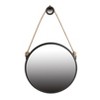 Sapphtopaz Round Bathroom Wall Mirror, Decorative Cleveland Mirror with Metal Frame, Bathroom Mirrors for Over Sink,Bedroom,Living Room - 4 of 4